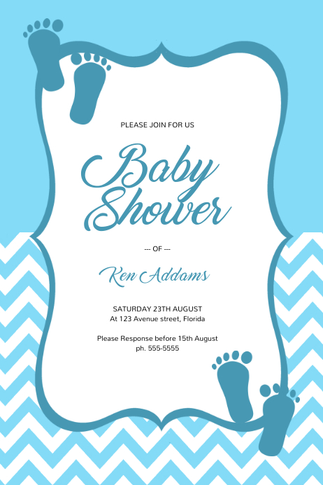 Baby Shower Invitation Template For Boys Sample Baby Shower Invitation Template For Boys Sample