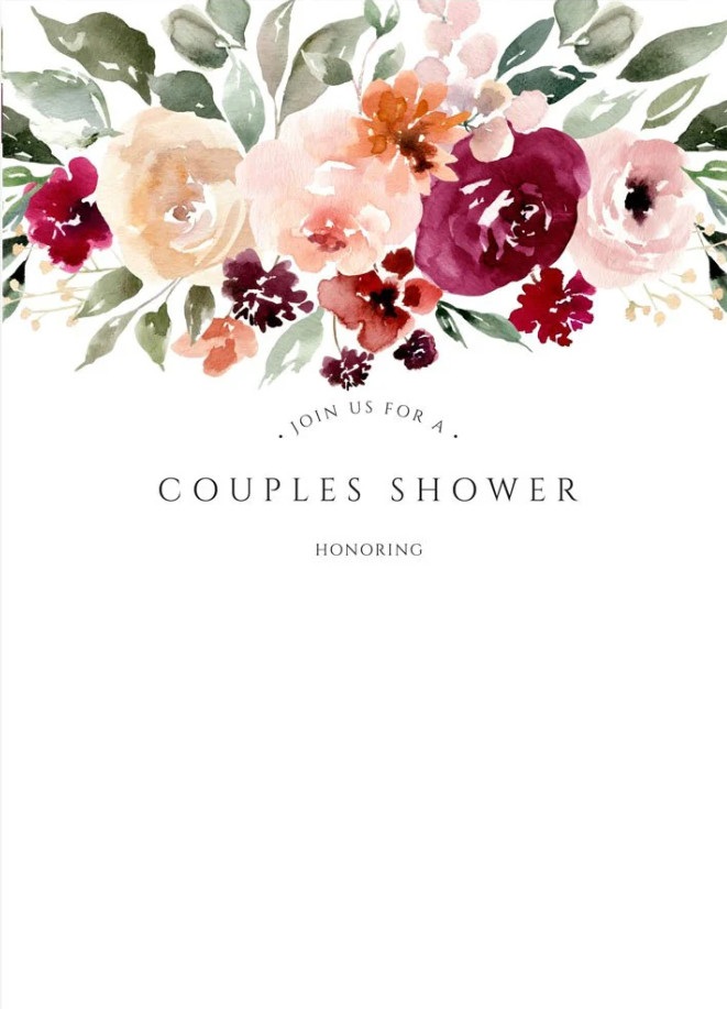 Couples Baby Shower Invitation Template