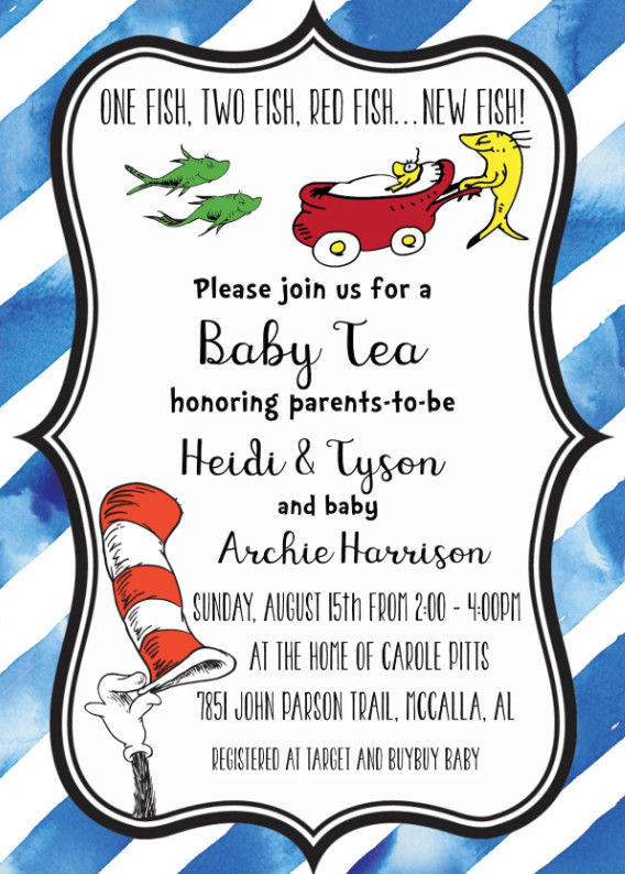 Dr Seuss Baby Shower Invitation Template Example Dr Seuss Baby Shower Invitation Template Example