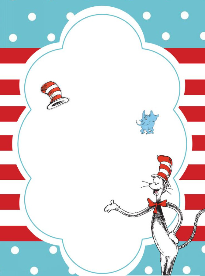 Dr Seuss Baby Shower Invitation Template