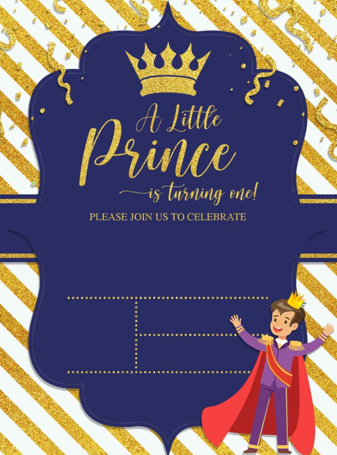 Royal Themed Baby Shower Invitation Template Royal Themed Baby Shower Invitation Template