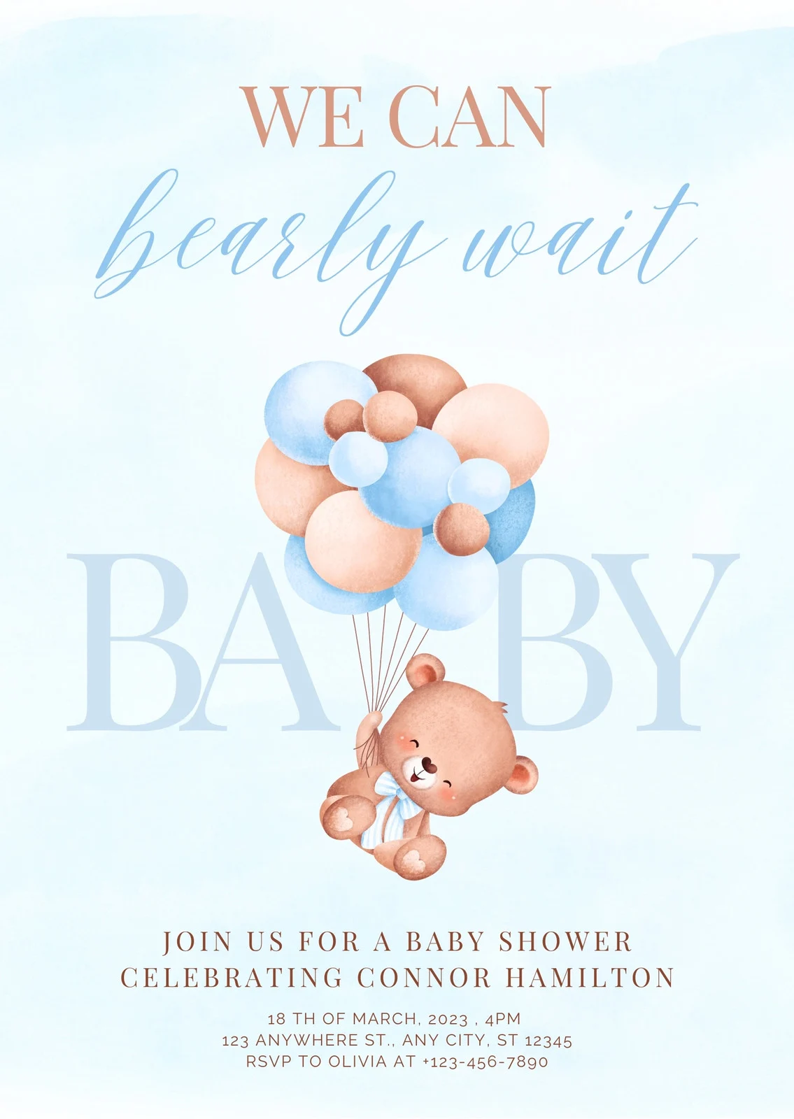 Sample of Baby Shower Invitation Template For Boys Sample of Baby Shower Invitation Template For Boys
