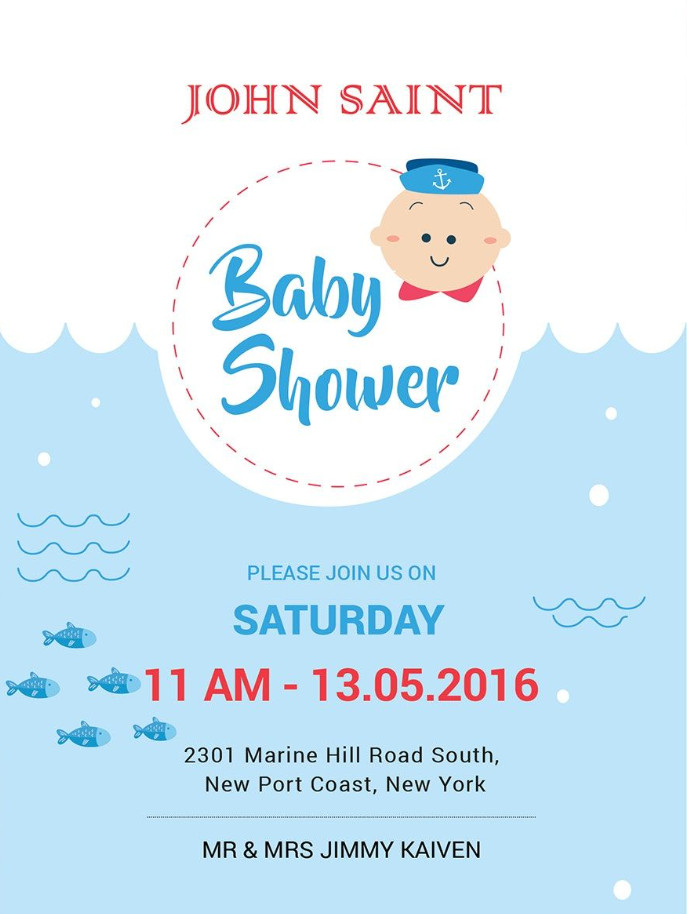 Sample of Couples Baby Shower Invitation Template Sample of Couples Baby Shower Invitation Template