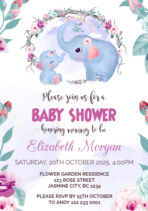 Unique Baby Shower Invitation Template Sample Unique Baby Shower Invitation Template Sample
